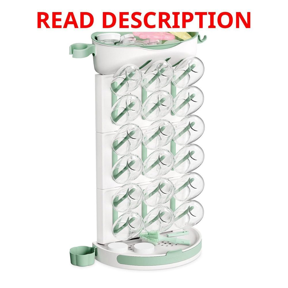 Momcozy Baby Bottle Drying Rack for 18 Bottles