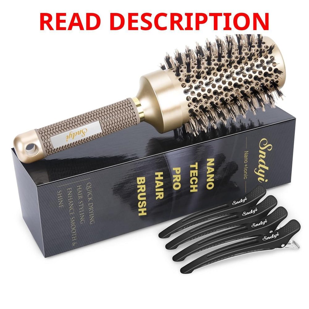 Sndyi 2.1" Nano Ceramic Boar Bristle Brush