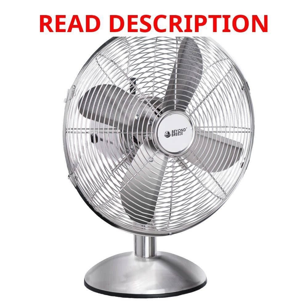 All-Metal Retro Oscillating Table Fan 12"