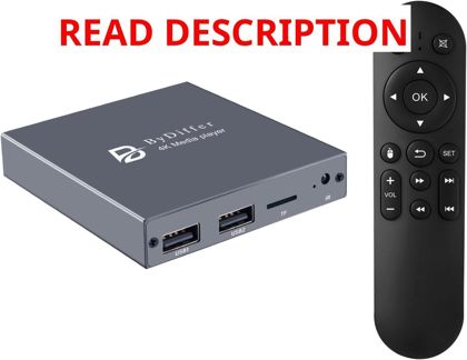 4K@60Hz HD Media Player for USB/Micro SD