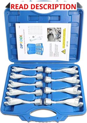 9pc Common Rail Fuel Line Socket Set 1/2" Dr
