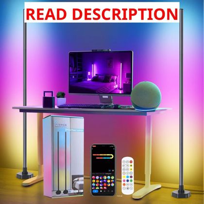 LED Floor Lamp Set: Alexa Corner Lamps (2)