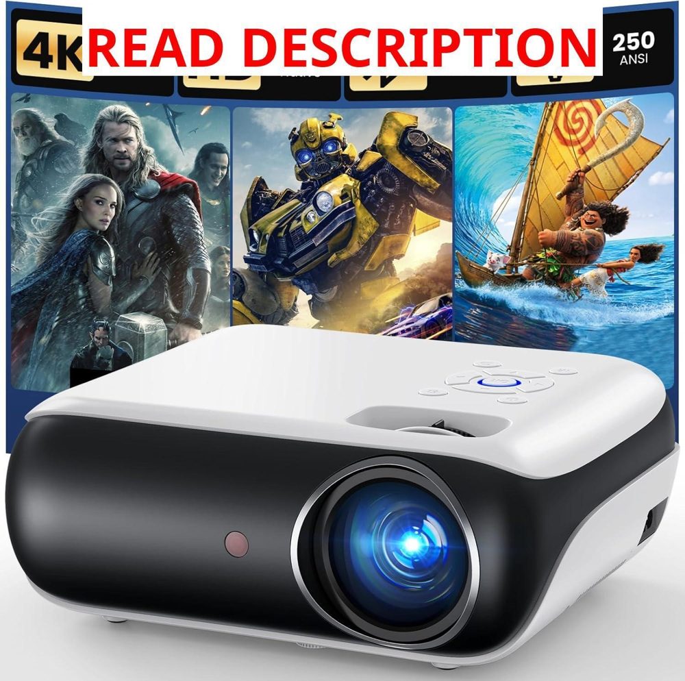 HAPPRUN Native 1080P Projector with Bluetooth