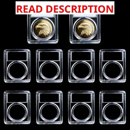 10 Pcs Coin Slab Display Holder Set
