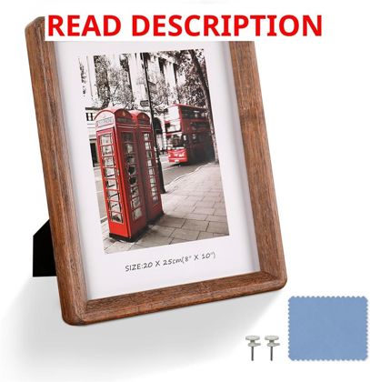 8x10 Rustic Wooden Frame with Glass