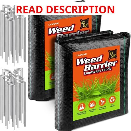 LAVEVE 4FTx100FT Weed Barrier Landscape Fabric