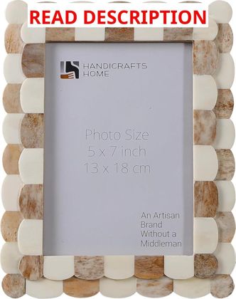 Handicrafts Home 5x7 Frame Brown/White