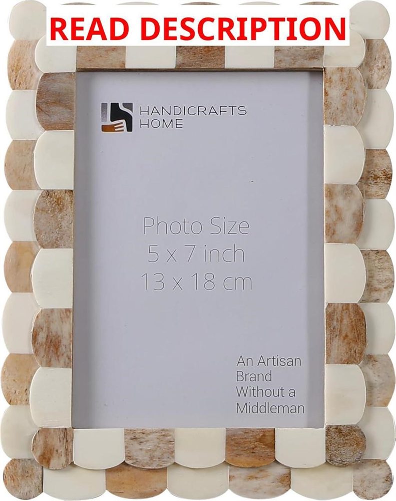 Handicrafts Home 5x7 Frame Brown/White
