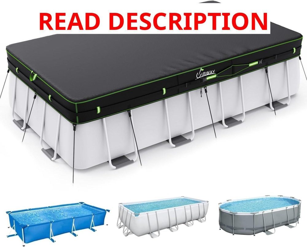 UIRWAY 7x10 FT Rectangular Pool Cover