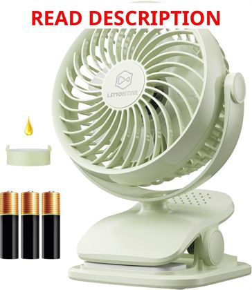 Shinebella 4-Speed 5" USB Desk Fan with Aroma
