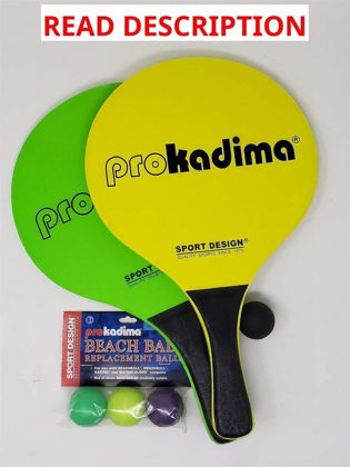 Beach Paddle Bundle | 2 Paddles & 4 Balls