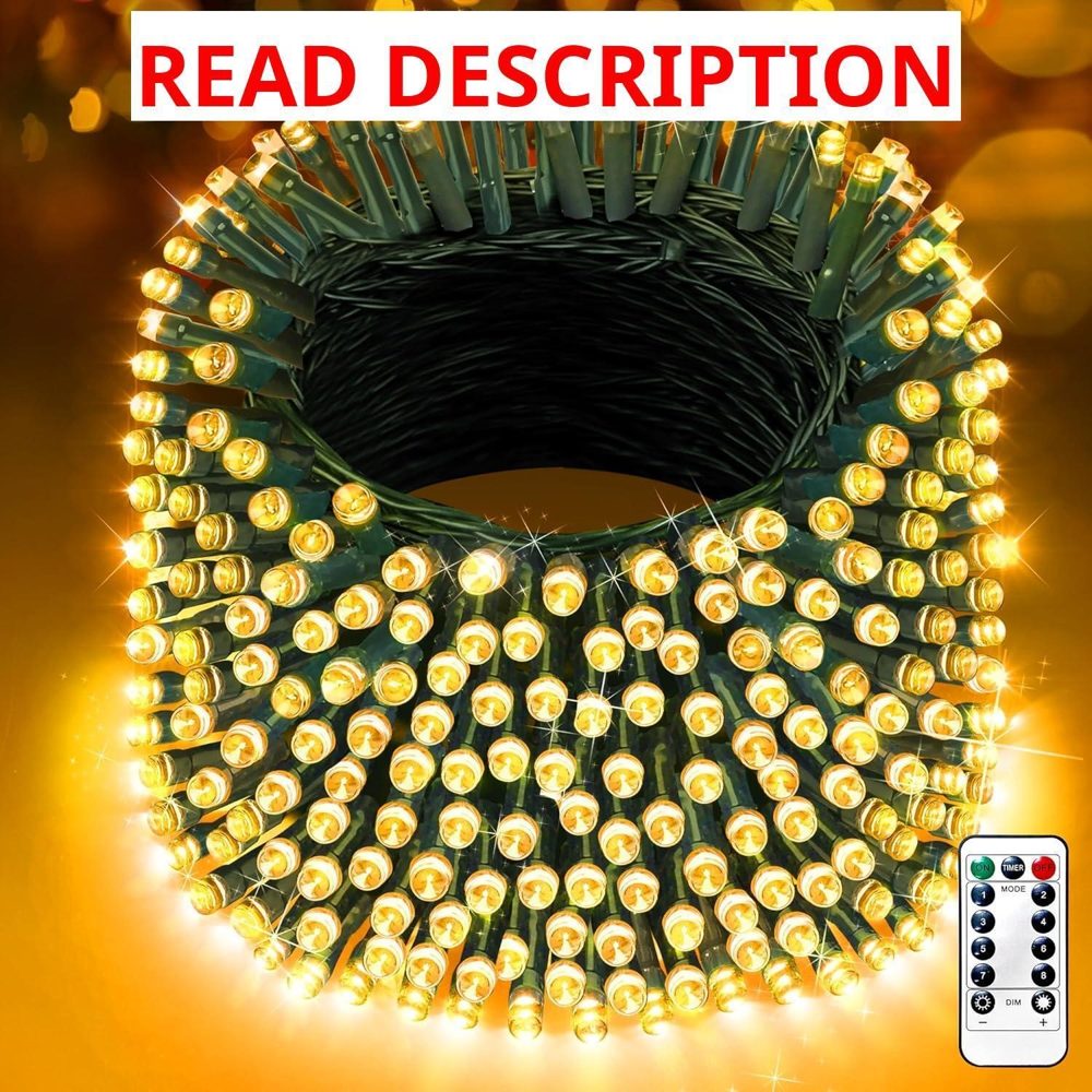 XURISEN 403FT 1000 LED String Lights Green