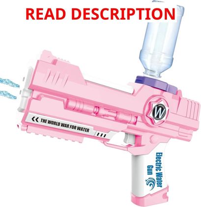 Electric Water Gun with Dual Nozzles (Pink)