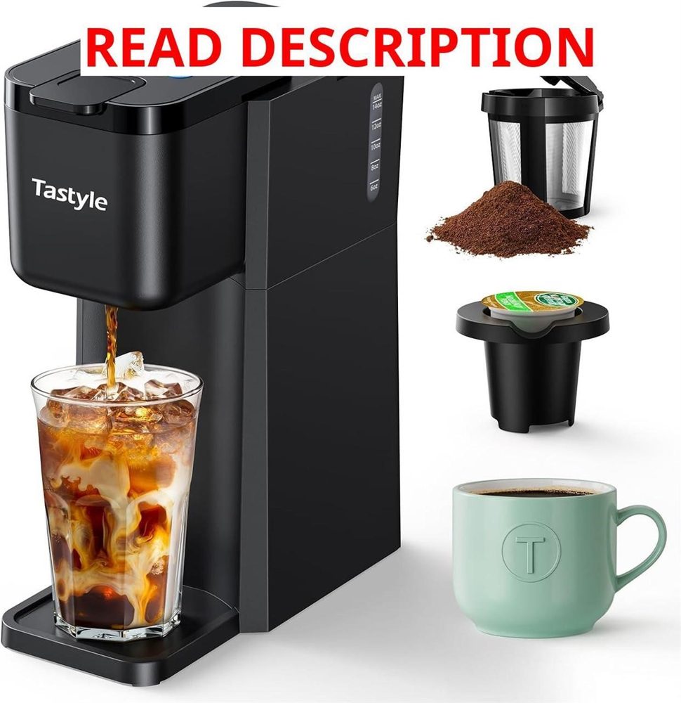 Tastyle Mini Coffee Maker 6 14 oz Black
