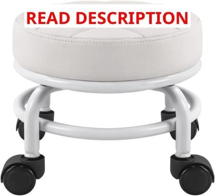 FURWOO Low Roller Seat PU Leather Stool