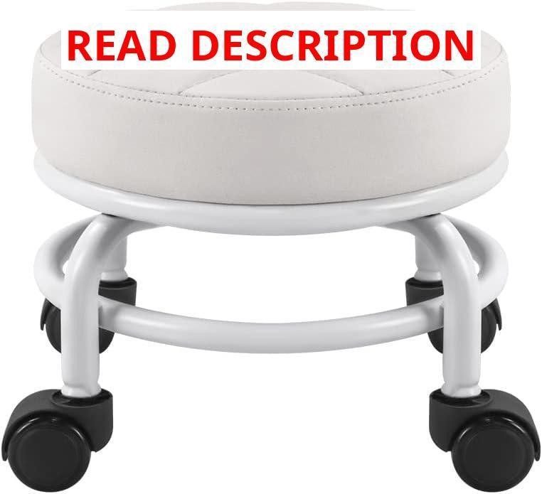 FURWOO Low Roller Seat PU Leather Stool