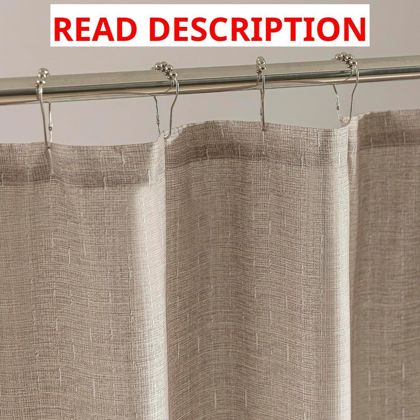 Sleep Zone Beige Shower Curtain 72" 72"
