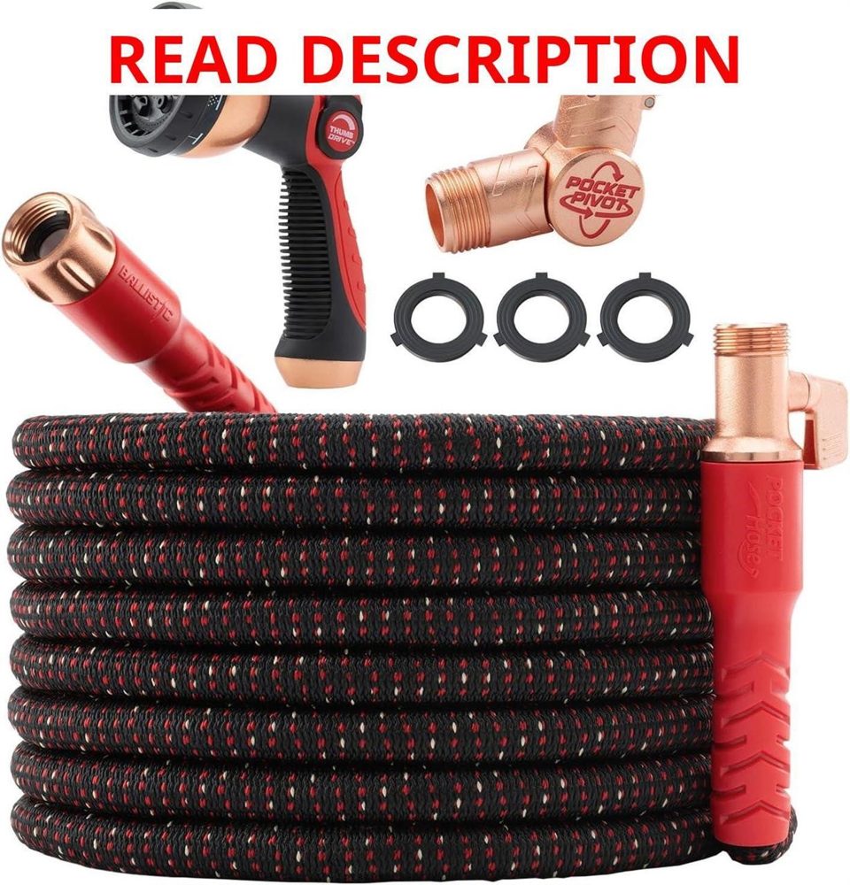Pocket Hose Ballistic 100 FT Expandable