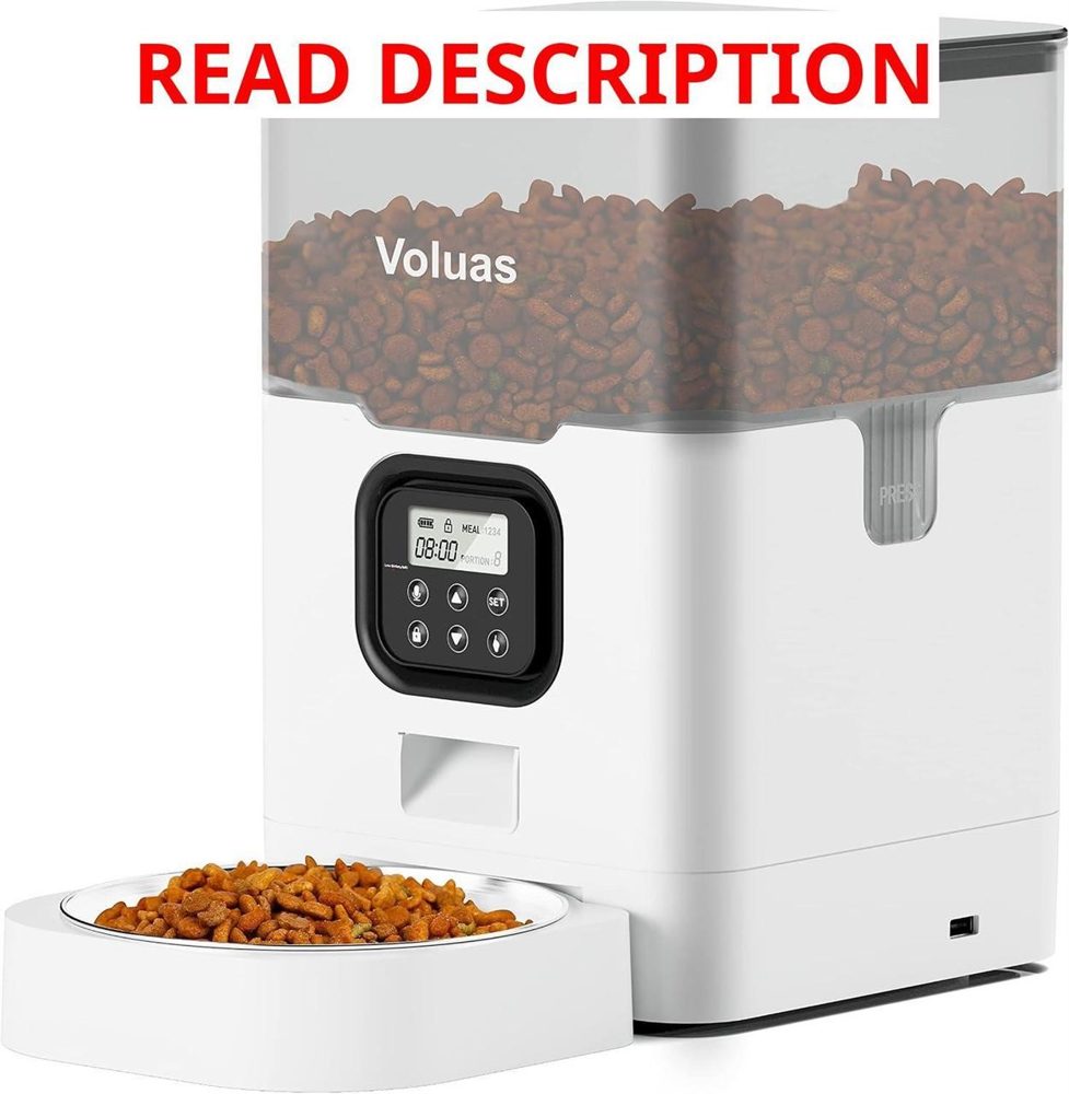 VOLUAS Cat Feeder 4L | Timed Dispenser