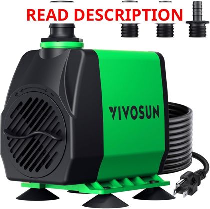 VIVOSUN 800GPH Submersible Pump 50W