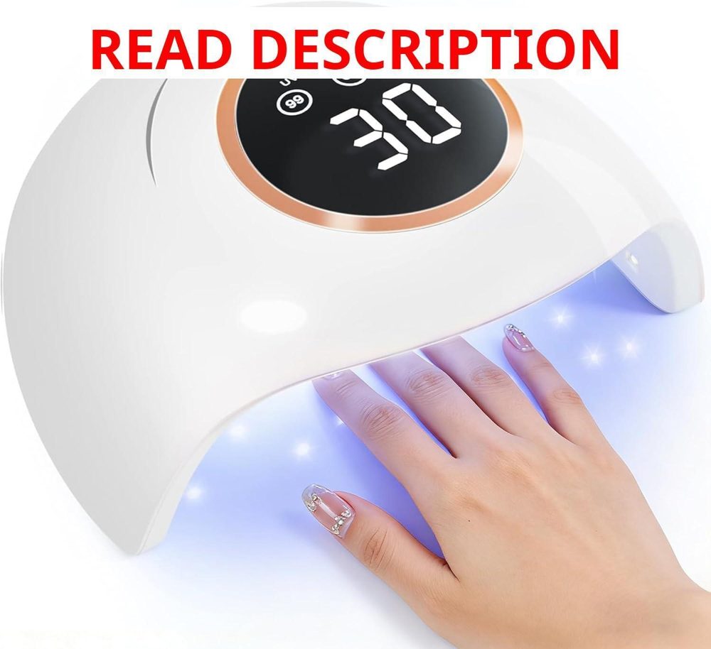 LadyMisty 72W UV LED Nail Lamp LCD White