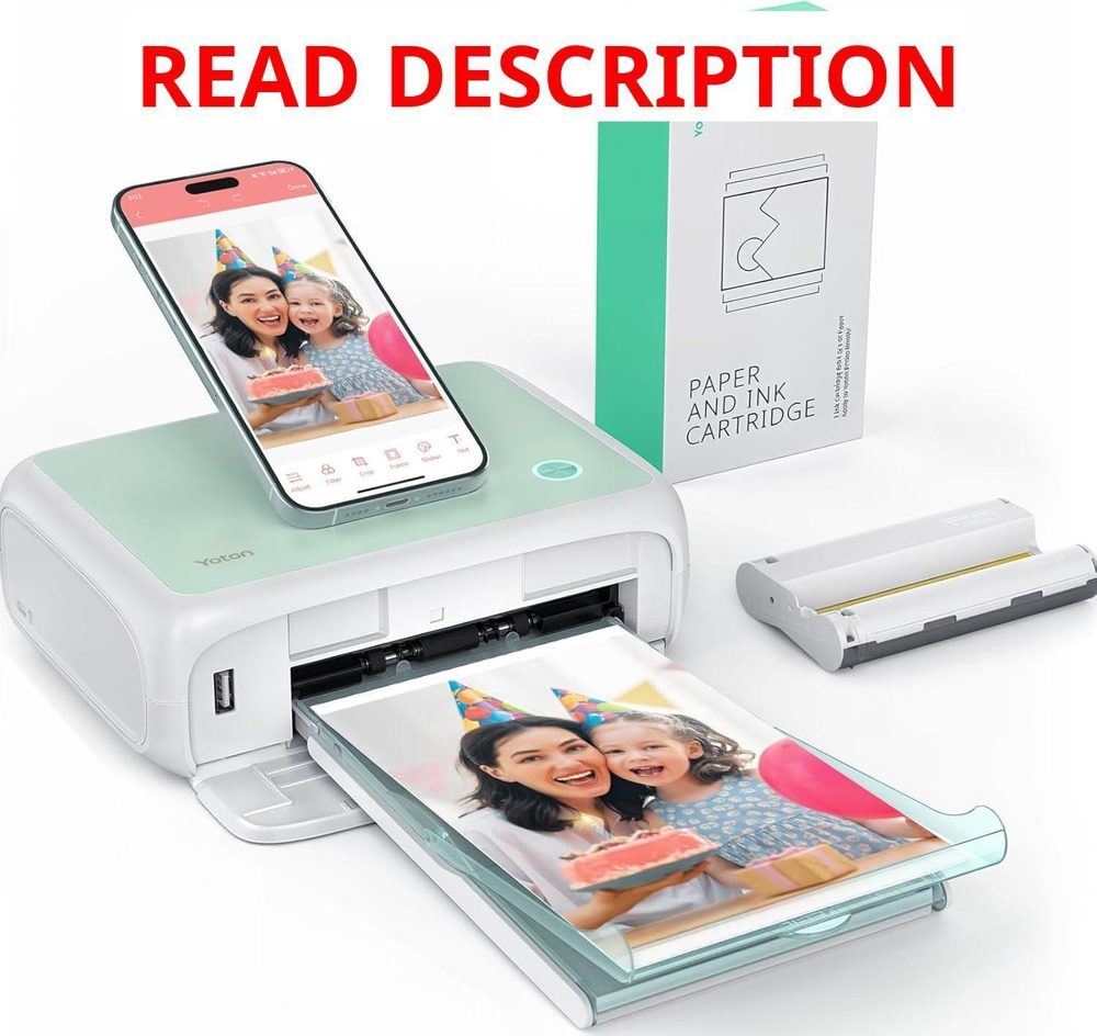 YOTON Photo Printer with 54 Sheets Wi-Fi