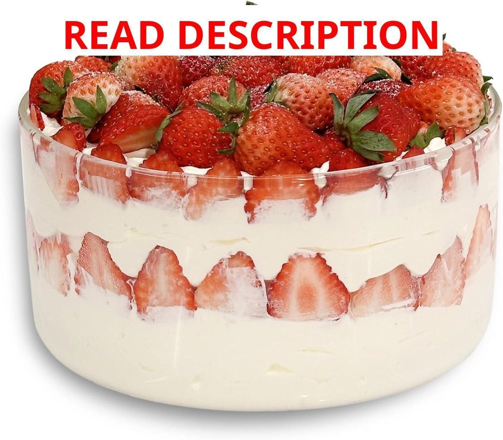 104oz Glass Trifle Bowl Dessert Centerpiece