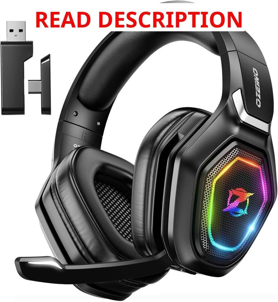 Ozeino Wireless Gaming Headset with RGB 2.4GHz