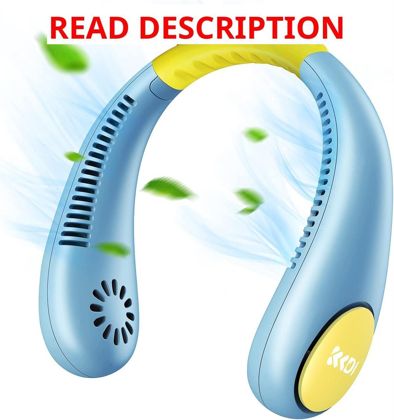 Kids Neck Fan 2600mAh USB Mini Cooling Fan