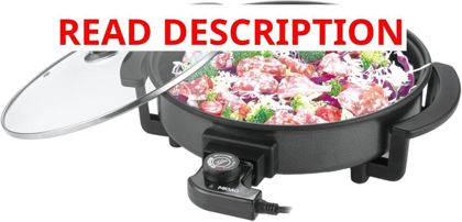 12" Electric Skillet 1500W Nonstick Pan