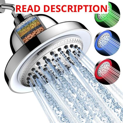 FEELSO Filtered LED Shower Head 7 Modes