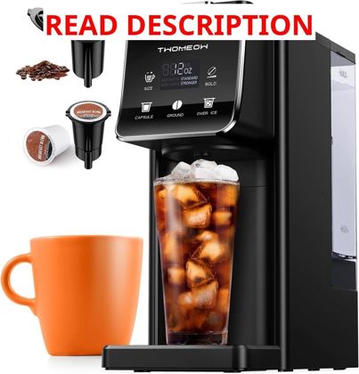 Coffee Maker Hot & Iced 52 Oz Tank (Black)