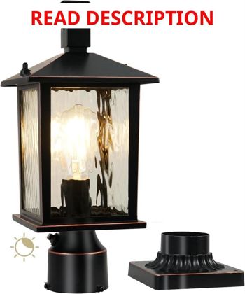 Dusk to Dawn Post Light Oil-Rubbed Bronze