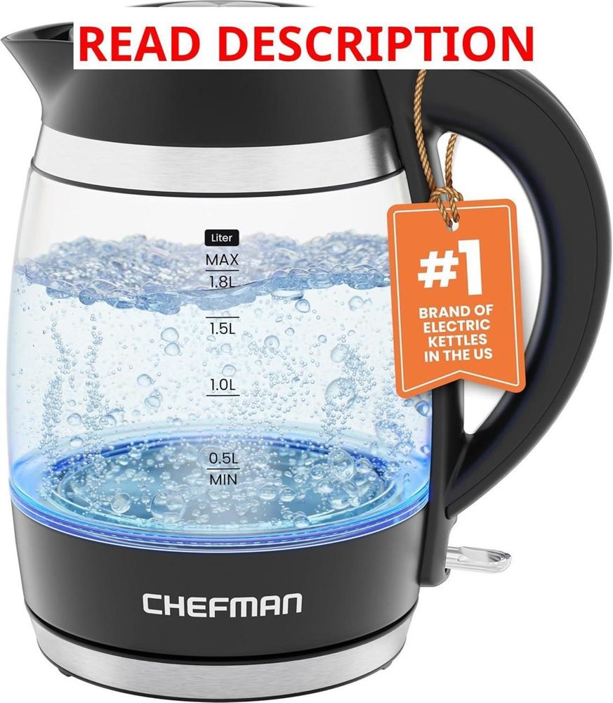 Chefman 1.8L Electric Kettle 1500W