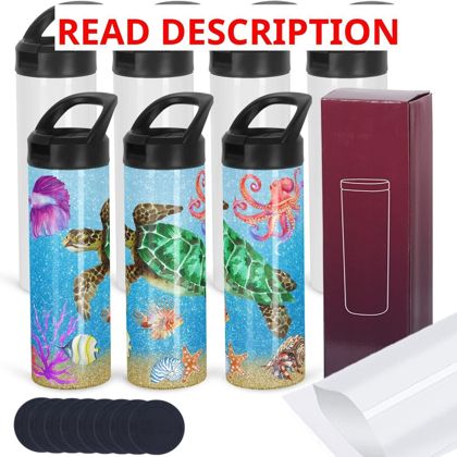 8 Pack Sublimation Tumbler Blanks 20oz
