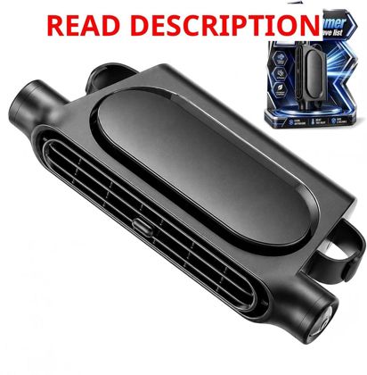 Car Seat Fan for Backseat USB Vent (Black)