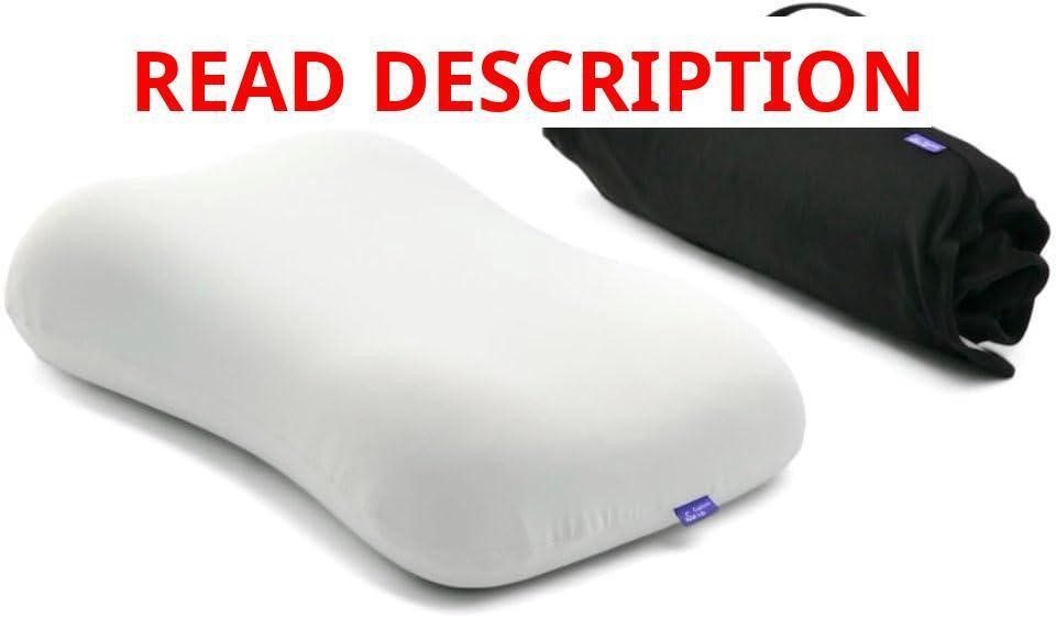 Cushion Lab Travel Deep Sleep Pillow Black