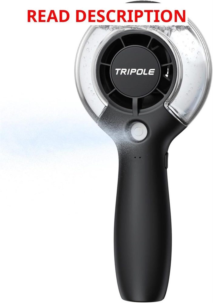 TriPole Misting Fan: Portable Mister 4000mAh