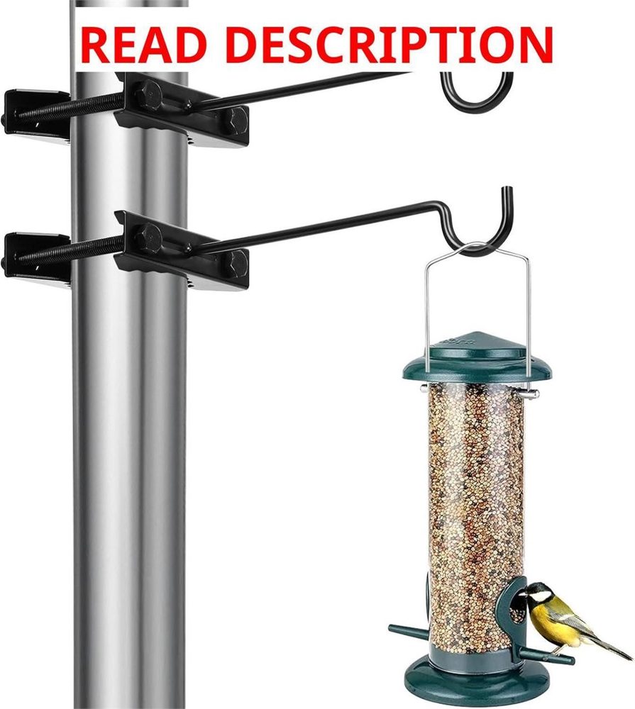 Bird Feeder Hanger Hook Clamp-On Deck Hook