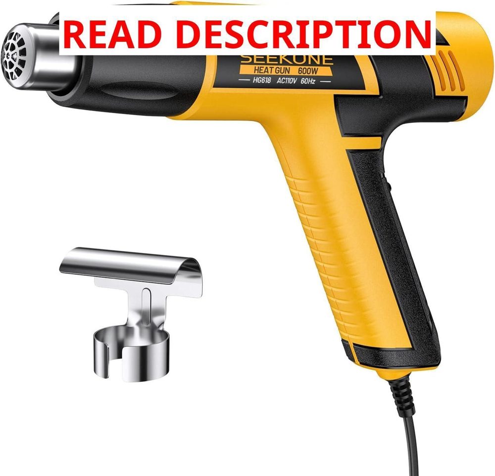 SEEKONE Mini Heat Gun 600W 4.9ft Cord