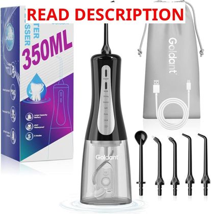350ml Water Flosser 5 Modes Cordless Black