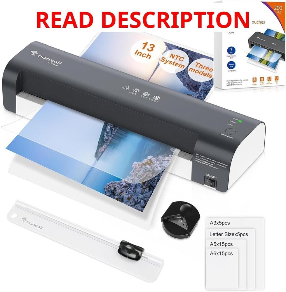 Bonsaii 13" 7-in-1 Laminator