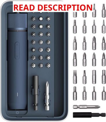 HOTO 25-Piece Electric Screwdriver Kit 1/4"