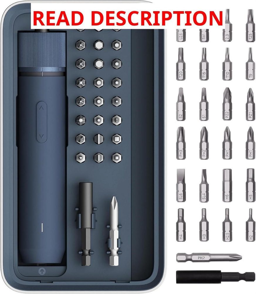 HOTO 25-Piece Electric Screwdriver Kit 1/4"
