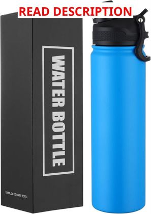 24oz Insulated Bottle Stainless Lid