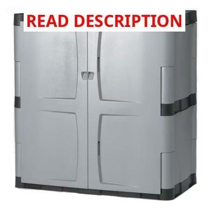 Rubbermaid Garage Base Cabinet Resin Gray
