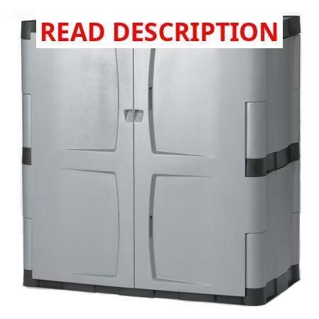 Rubbermaid Garage Base Cabinet Resin Gray