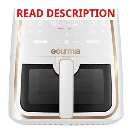 Gourmia 8 Qt Air Fryer 8 Presets Display