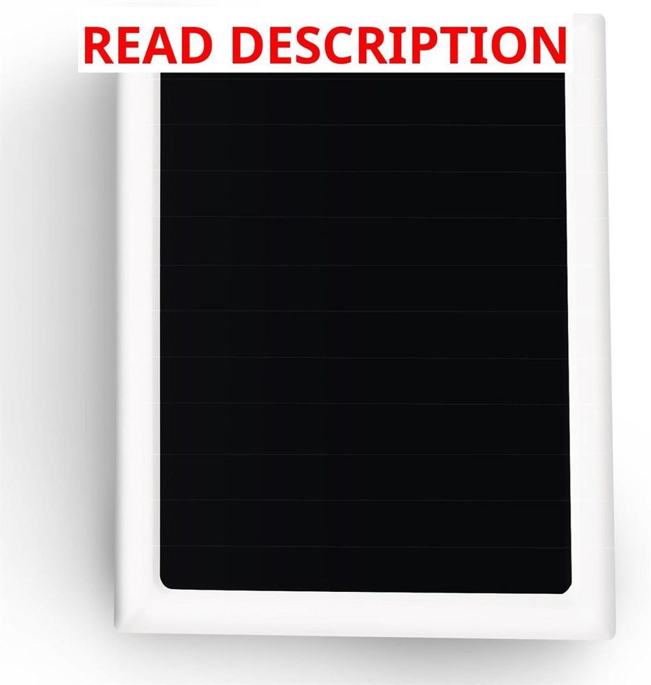 Solar Panel Charger for Ring Camera (White)