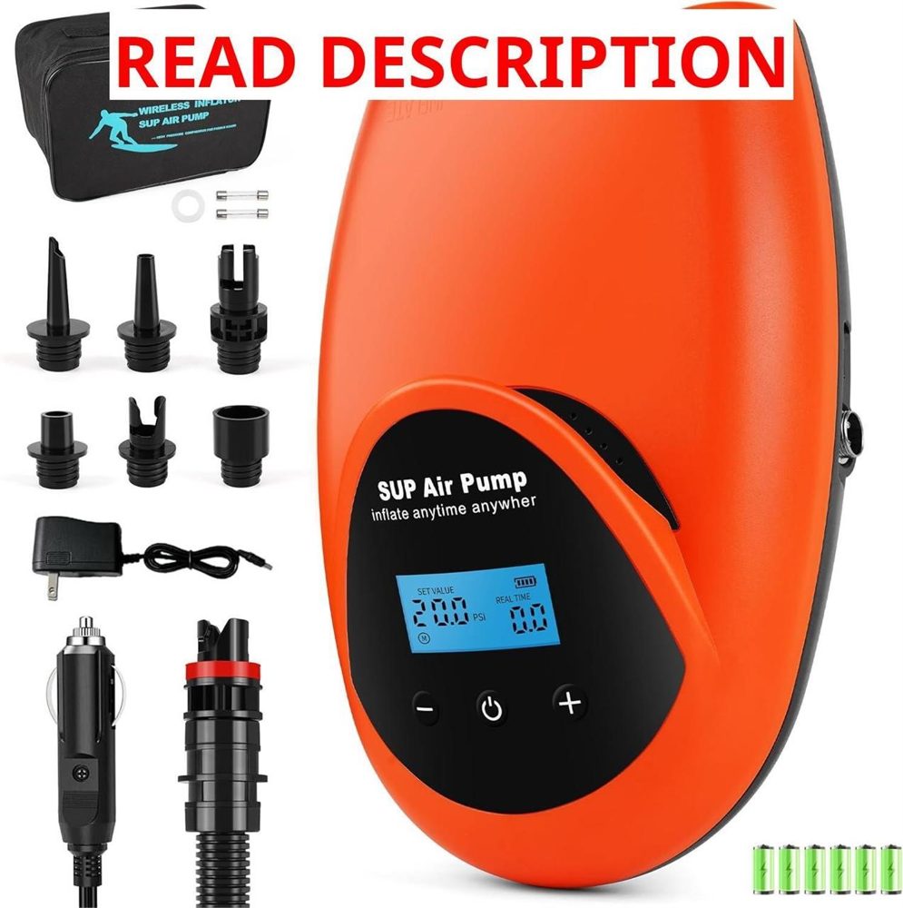 Tonsim Rechargeable Paddle Board Pump 20 PSI